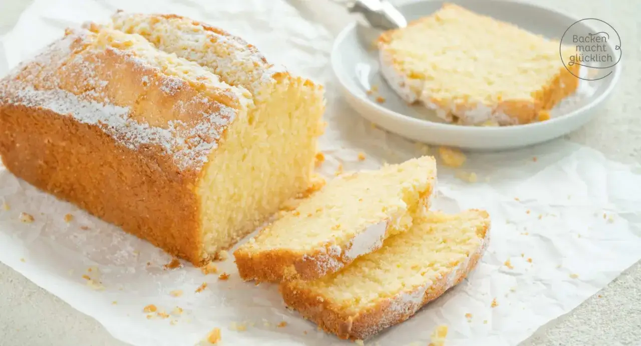 Saftiger Kuchen, der nicht trocken ist &ndash; ein tolles Rezept! Mit Puderzucker best&auml;ubt, sieht er unwiderstehlich aus.